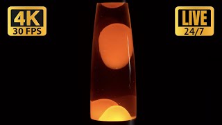 Lava Lamp - Orange (Screensaver, Video for Sleep, Study, Meditate) in 4K UHD