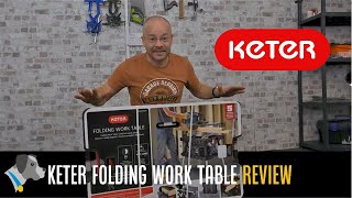 Keter Folding Work Table Unboxing and Assembly | Review \u0026 Demo