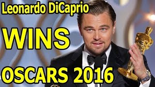 Leonardo DiCaprio wins Oscars 2016 as best actor for The Revenant