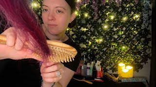 ASMR Trying Different Hair Brushes & Products on Your Hair (real hair sounds)