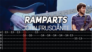 John Frusciante - Ramparts (Guitar lesson with TAB)