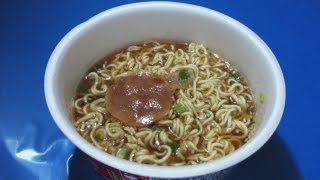 夜食動画　大黒軒　醤油ラーメン　大黒食品 カップラーメン Instant Cup Ramen Soy Sauce Flavor