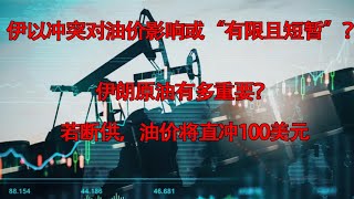 伊朗袭击以色列会导致油价突破100美元吗？油价为什么会在伊朗轰炸以色列后出现下跌趋势？霍尔木兹海峡：数十年来一直是世界石油大动脉。