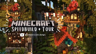 Minecraft Fairytale Wizard Tower 🧙🏻‍♂️ Speedbuild + Tour [1.20+ World Download]