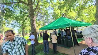 Burial service of Lyle "Mac" McBride