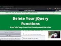 Delete Your jQuery Functions (jQuery) freeCodeCamp Tutorial