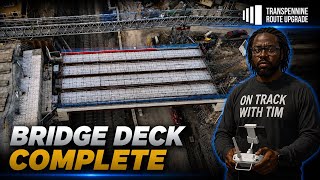 Day 23 of the blockade: The Whitacre Street Bridge Deck, Now In Place (Trans Pennine Route Upgrade)