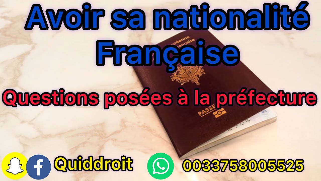 Nouvelle Simulation Questions D’entretien De Nationalité Française ...