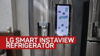 LG's see-through smart fridge takes the CES stage