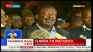 Musalia Mudavadi: The issues we raised have not been adequately addressed