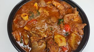 Try this delicious goat stew for your family.|Recette de soupe de chèvre.