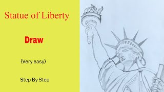 How to draw statue of liberty step by step for beginners