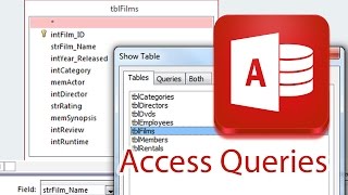 Basic Query Design on One Table Access 2013