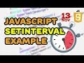 JavaScript setInterval Example