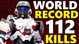 WORLD RECORD Halo Infinite Gameplay - 112 KILLS + 2 Killionaires (Breaker WR)