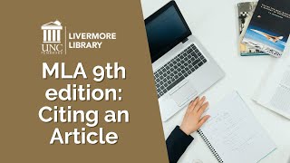 MLA 9th Edition: Citing an Article