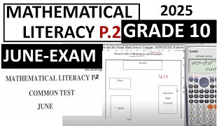 Grade 10 Maths Literacy Term 2 June Exam 2025 Paper 1 And Paper 2 E