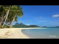 2 Hours | Bora Bora | Day to Night | Beach, Sea, Sunset | Motu Tane, French Polynesia 🇵🇫 | 4K Travel