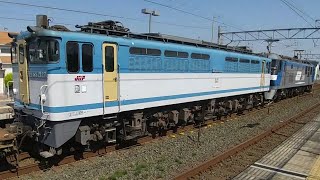 5085ﾚ EF210-143号機牽引貨物列車+ムドEF65-2127号機(下り)相見駅通過