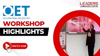 🎥 OET Workshop Highlights