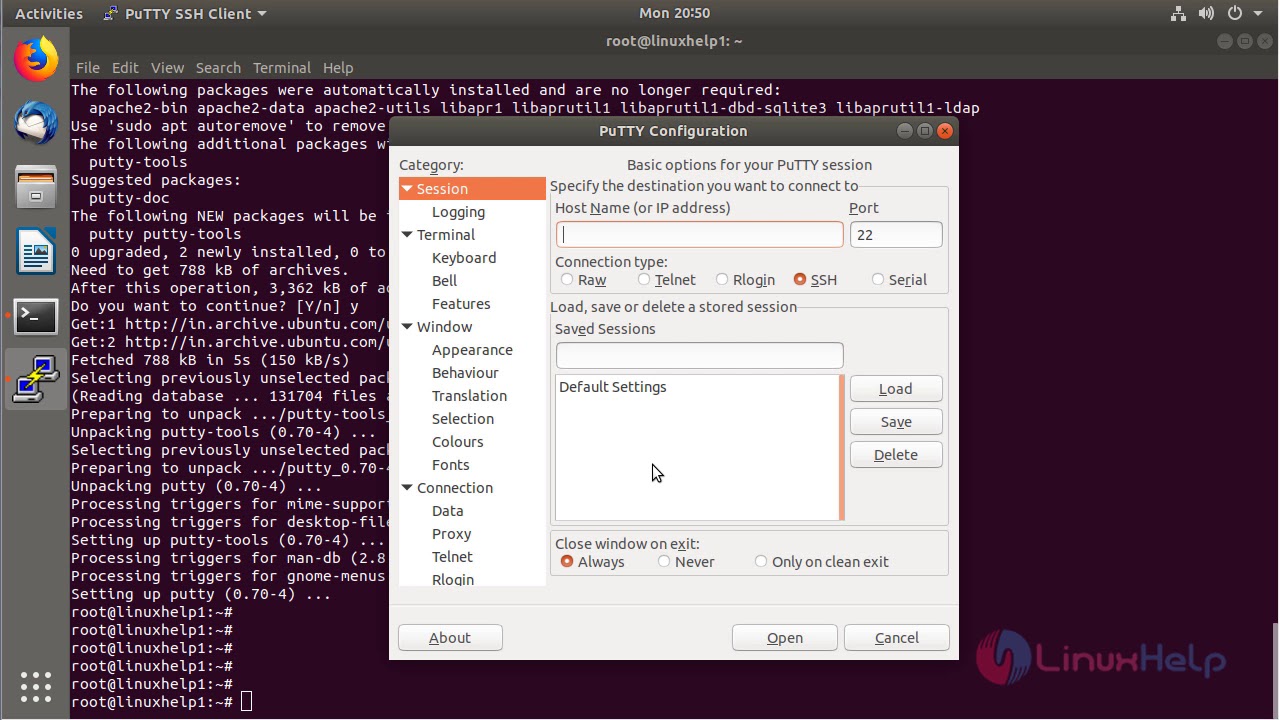 Ubuntu desktop ssh