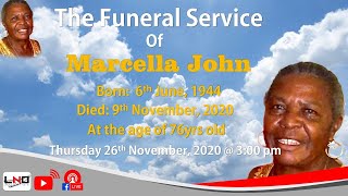 The Funeral Service of Marcella John