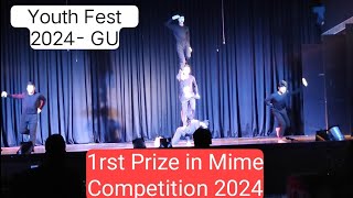 Gauhati University got First Position 🤩🥳in Mime Competition Youth Fest 2024|BKB|AT-7Boys Hall🔥|