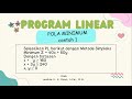 Menyelesaikan Program Linear Pola Minimum dengan Metode Simpleks (Contoh 1)