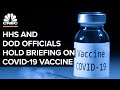 Health officials discuss Covid vaccines after U.S. administers 1 million shots— 12/23/20