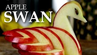 How To Create Beautiful Apple Swan | Delicious Fruit Art | Fruit Carving