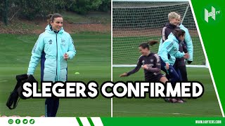 Slegers INVOLVED in first training session as NEW Arsenal manager