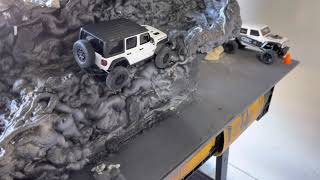 Mini Crawler Comparison Kyosho Mini Z Jeep Rubicon vs. Axial SCX24 B-17 \u0026 Jeep Indoor Crawler Course