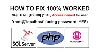 SQLSTATE[HY000] [1045] Access denied for user 'root'@'localhost' (using password: YES) | Solved