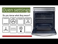 ❗ Oven settings explained - What do they mean