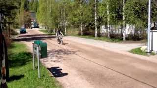 Epic Helkama moped guy with cool Crocs