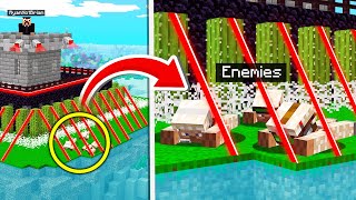 Minecraft Enemies Attack Our MAX Security Base! (MC War)