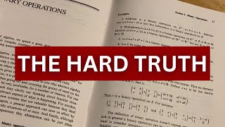 The Hard Truth About Reading Math Books