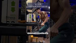 딥스 아랫가슴에 자극이 안느껴진다면 이렇게도 해보세요 #딥스 #가슴운동