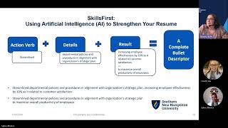 SkillsFirst: Using Artificial Intelligence AI to Strengthen Your Resume