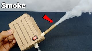 Making Mini DC Motor Smoke Machine At Home || Electric Smoke Creating