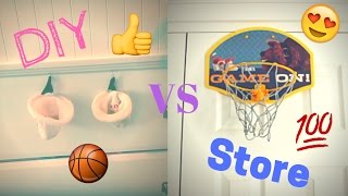 DIY Mini Basketball Hoop vs Store-bought Hoop