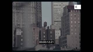 1960s NYC, Midtown Rooftops, POV Driving, 35mm