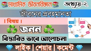 Class 10 life Science in Bengali/জনন/Reproduction/জীবনের প্রবাহমানতা 2nd Chapter