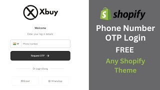 Phone Number (OTP) Login For All Shopify Stores | FREE