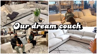 OUR NEW SECTIONAL COUCH FROM ARHAUS | Shopping at Crate and Barrel, Pottery barn, CB2, West Elm