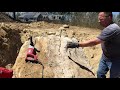 How To Crack A 2500 lbs Rock In Half