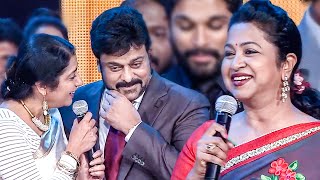 Suhasini And Radhika Expressing Their Love And Affection For Chiranjeevi At SIIMA