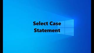 How to Use Select Case Statement In VB.Net