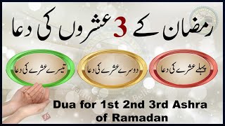 Ramzan ke 3 Ashron ki Dua | Dua for 1st 2nd 3rd Ashra of Ramadan | Islam My True Belief