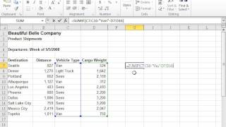 Excel 2010 Enter Array Formulas